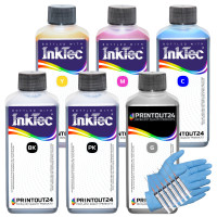 InkTec Tinte für PGI-530, CLI-531, PGI530, CLI531, PGI 530, CLI 531, Canon Pixma TS8750, TS8751