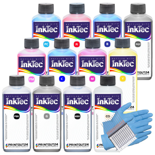 INKTEC printer refill ink set kit for Canon ImagePROGRAF PRO2600 PRO4600 PRO6600 GP4600S GP6600S