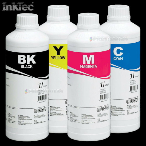 4x1L InkTec® Tinte refill ink set für Canon Pixma iP110 iP110wb mini260 mini320