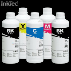 5 x 1L InkTec® ink refill ink for Canon PGI-550 CLI-551 hose system