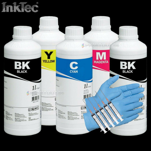 5L InkTec® Drucker Nachfüll Tinte CISS refill ink set T105 T106 BK PBK Y M C XL