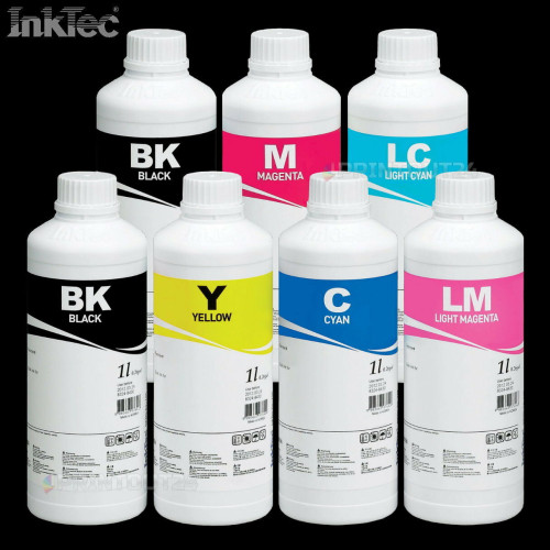 7x 1 liter InkTec® POWERCHROME K3 ink refill ink for Epson Stylus Pro 7600 9600