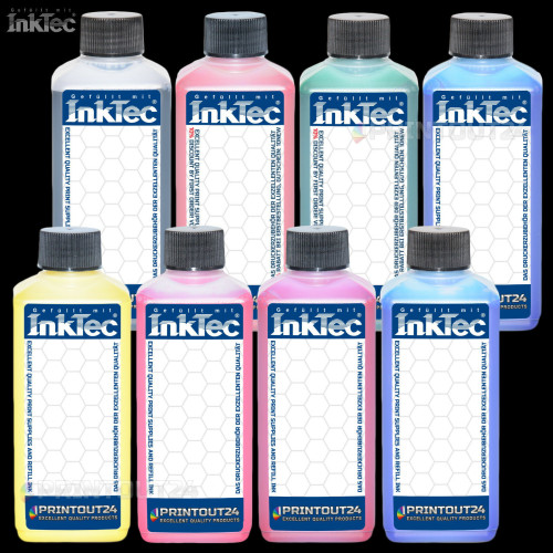 8 x 250ml InkTec® pigment ink CISS refill ink set for Epson Stylus Pro GS6000
