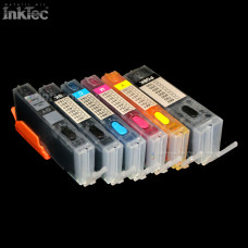 mini CISS InkTec® Tinte refill ink kit für Canon Pixma PGI 570 BK CLI-571GY grey