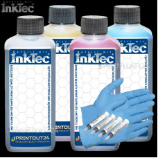 4 x 1L InkTec® refill printer ink refill ink for HP 711XL cartridge