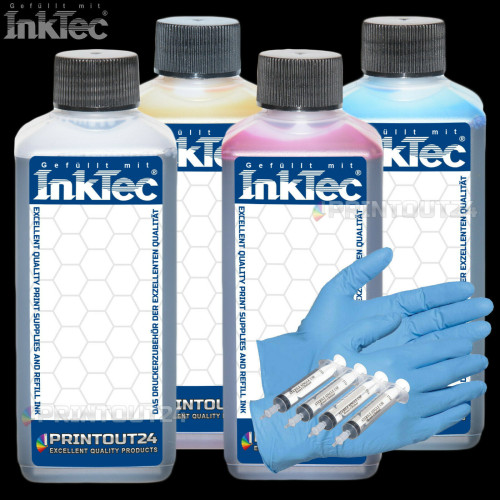 4x1L InkTec® Tinte ink für HP 711XL HP711 Designjet T120 T520 Patrone cartridge