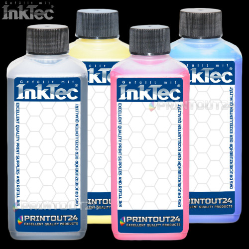 4 x 100ml InkTec® Tinte Nachfüll Drucker Tinte refill ink für PGI-1500 PGI-1200