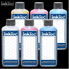 6x 0,25L InkTec® Tinte refill ink für C4930A C4931A C4932A C4933A C4934A C4935A