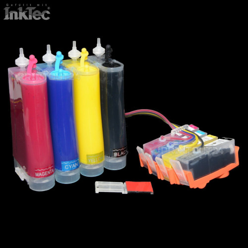 CISS InkTec® refill ink set Tinte Nachfülltinte für HP C2P19 C2P24 C2P25 C2P26