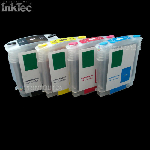 mini CISS InkTec Tinte refill ink für HP 10 11 XL BK Y M C4844 C4837 C4838 C4839