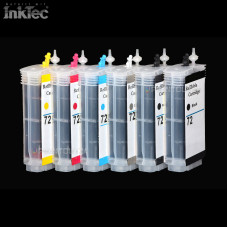 Refillable refill cartridge refill ink cartridge for HP 72XL 72 PK MK GMCY