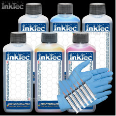 6x 500ml InkTec® ink Quick Fill in CISS refill continuous ink kit for HP 727XL