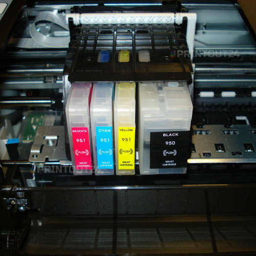 Wiederbefüllbare CISS InkTec Tinte ink für HP 950 951 Patronen cartridge