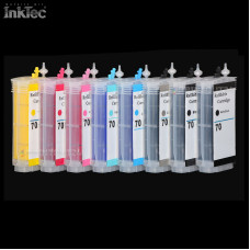 Nachfüllpatrone Refillset Tinte refill ink für HP 70XL PK MK Y LG M LM C LC XL