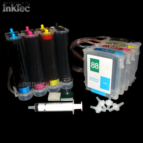 CISS refill cartridge Printer cartridge Continuous ink system set for HP 88 XL