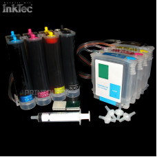 CISS Set Inktec Tinte ink Schlauchsystem für HP 82 11 BK Y M C XL DesignJet 111