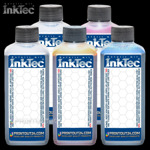 5x100ml InkTec® Tinte refill ink für HP 88XL Druckerpane K550 K5300 K5400 K8600