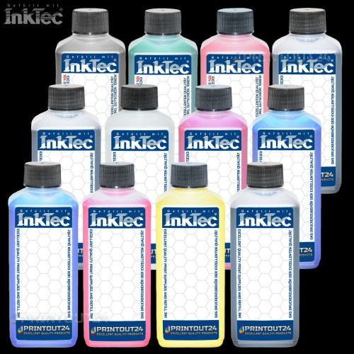 12 x 1L InkTec® Tinte Quick Fill in CISS refill ink set für PFI 101 103 PFI101