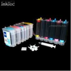 CISS hose system InkTec® ink for HP 84 11 82 for Designjet 10 20 50 PS 120 NO