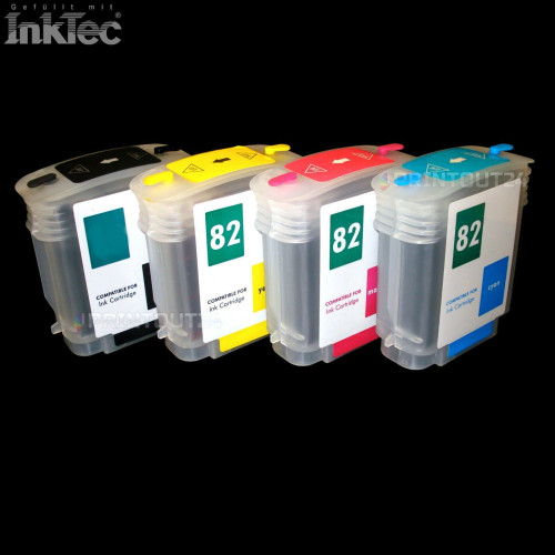 mini CISS InkTec® Tinte refill ink set für HP 82XL 82 DesignJet 510 PS PLUS