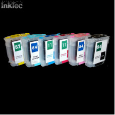CISS ink refill ink set refillable for HP 84 11 82 XL cartridges