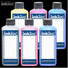 6 x 250ml InkTec® CISS refill ink refill ink kit set for Epson Stylus Photo