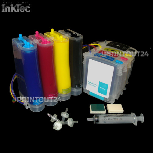 CISS Continuous ink system InkTec® Druckertinte refill ink für HP 940XL Patrone