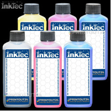 6 x 1L InkTec® refill ink printer ink kit for Epson Expression Photo XP