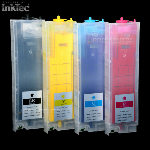 CISS InkTec Drucker Nachfüll Refill Tinte Patrone set kit für Epson WF C5790 DWF