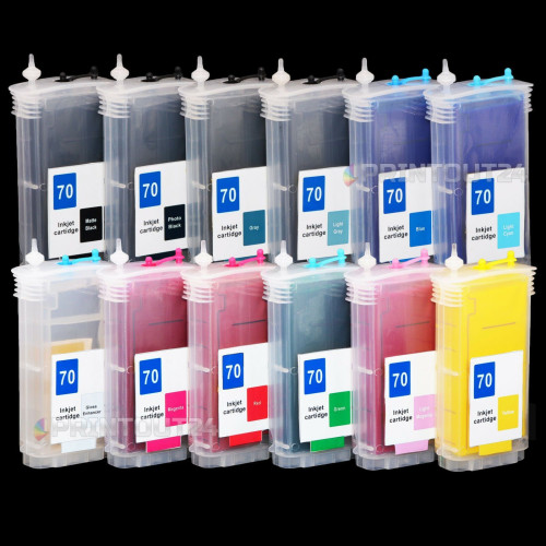CISS Pigment Tinte refill ink 70XL 70 772XL 772 XL Designjet Z3100 3200 für HP