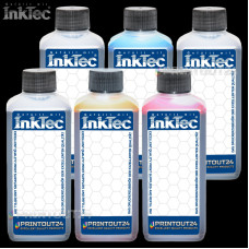 6 x 100ml InkTec® Tinte ink für PGI-570BK CLI-571BK CLI-571Y CLI-571M CLI-571C