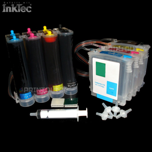 CISS InkTec Drucker Tinte refill ink Nachfülltinte für HP 10XL 11XL cartridge