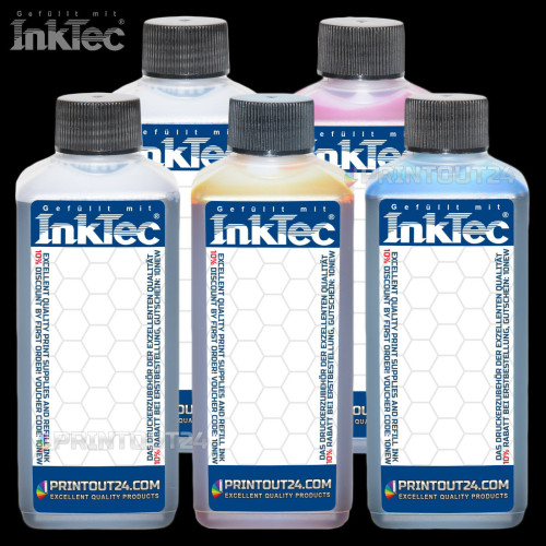 1Liter InkTec® Tinte Nachfülltinte refill ink set für Canon BCI 3e 6 Y M C BK XL
