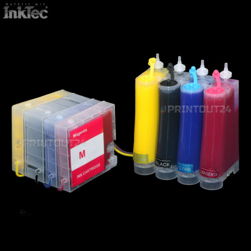 CISS InkTec refillable printer cartridge ink refill ink for PGI 2500 BK
