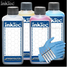 4 x 0,1L InkTec® Nachfüll Tinte refill ink set kit T02W1 T02W2 T02W3 T02W4 T02W6