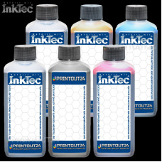 6 x 1 liter InkTec® ink Quick Fill in CISS refill continuous ink kit for HP 764
