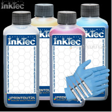 4x1L InkTec refill printer ink for HP 10 82 BK YMC C4844 C9411 C9412 C9413