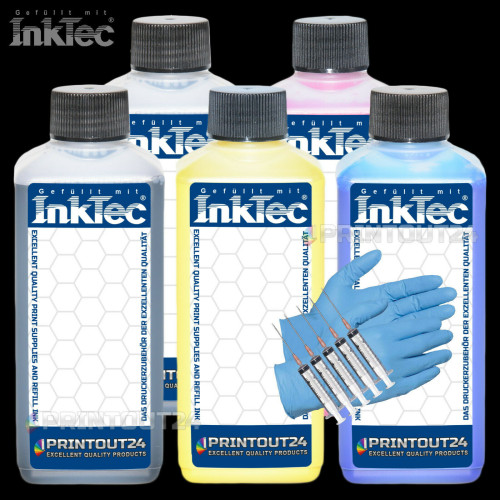 0,5L InkTec® Pigment Tinte ink PFI-110MBK PFI-110BK PFI-110Y PFI-110M PFI-110C