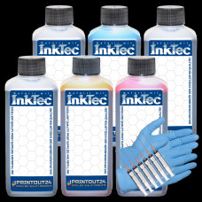 0,6L InkTec® Tinte Nachfülltinte refill Ink für HP 84 82 11 C5016 C5017 C5018