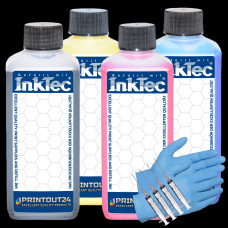 4x100ml InkTec® Tinte refill ink für Epson Colorworks TM-C3400 TM-C3500 TM-C3600