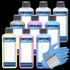 9x100ml InkTec® Pigment Tinte refill ink set für Epson SureColor SC-P600 SC-P800