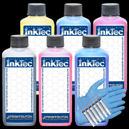6x0,1L InkTec® Pigment Tinte ink für Epson Stylus Pro 5500 7500 9500 10000 10600