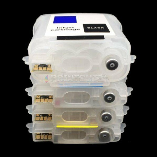 Refillable refill Quick Fill in printer cartridges for HP 82 11 XL CH565A