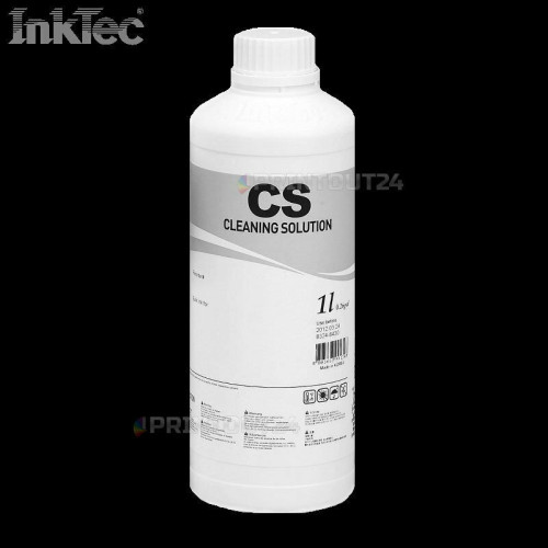 1L InkTec® ECO SOLVENT Strong Print Head Cleaning Nozzle Unclog Flush Solution